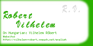 robert vilhelem business card